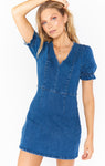 Denim Stretchy Fitted Dress by Show Me Your Mumu