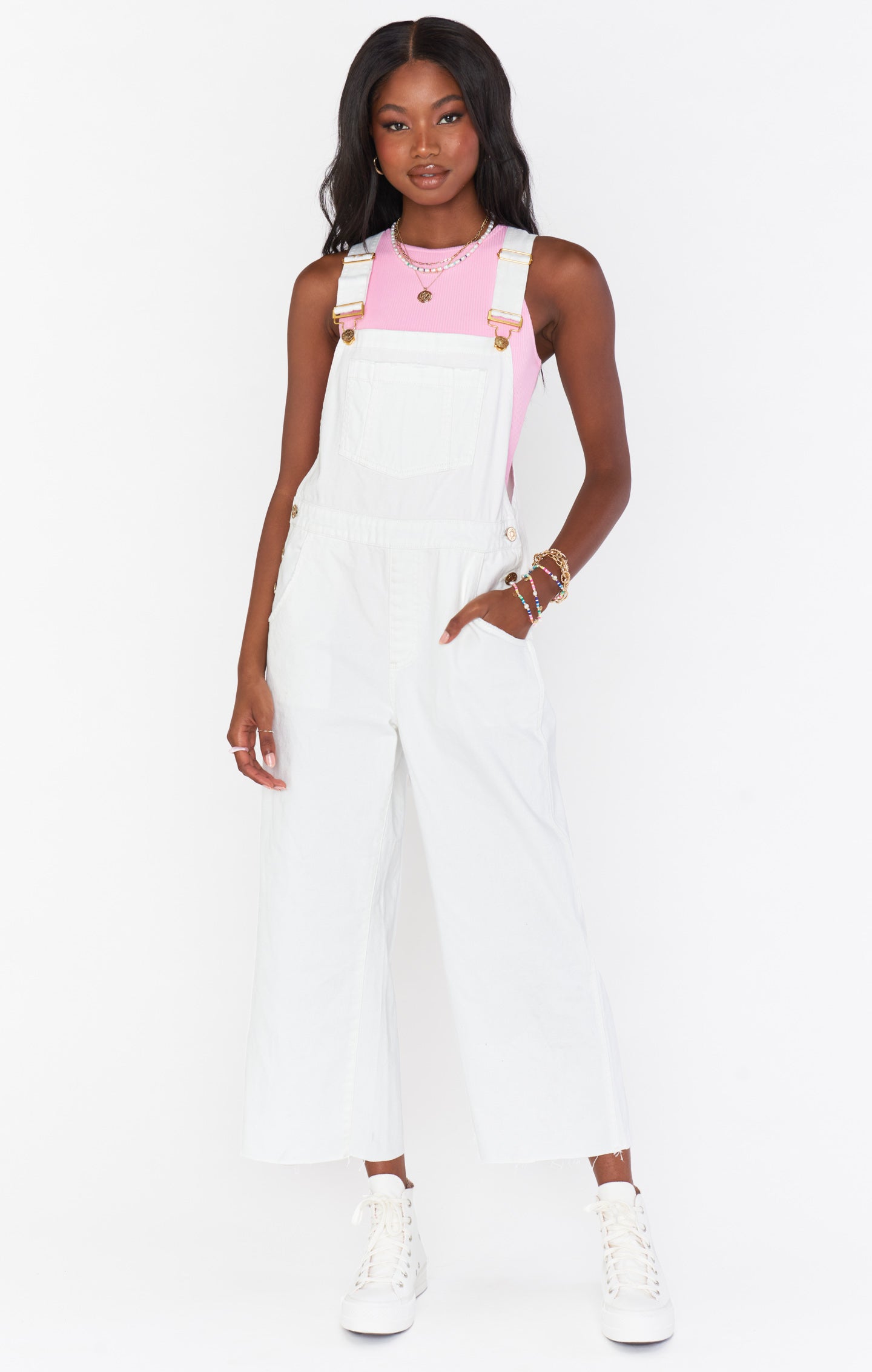 Marfa Overalls ~ Off White Denim