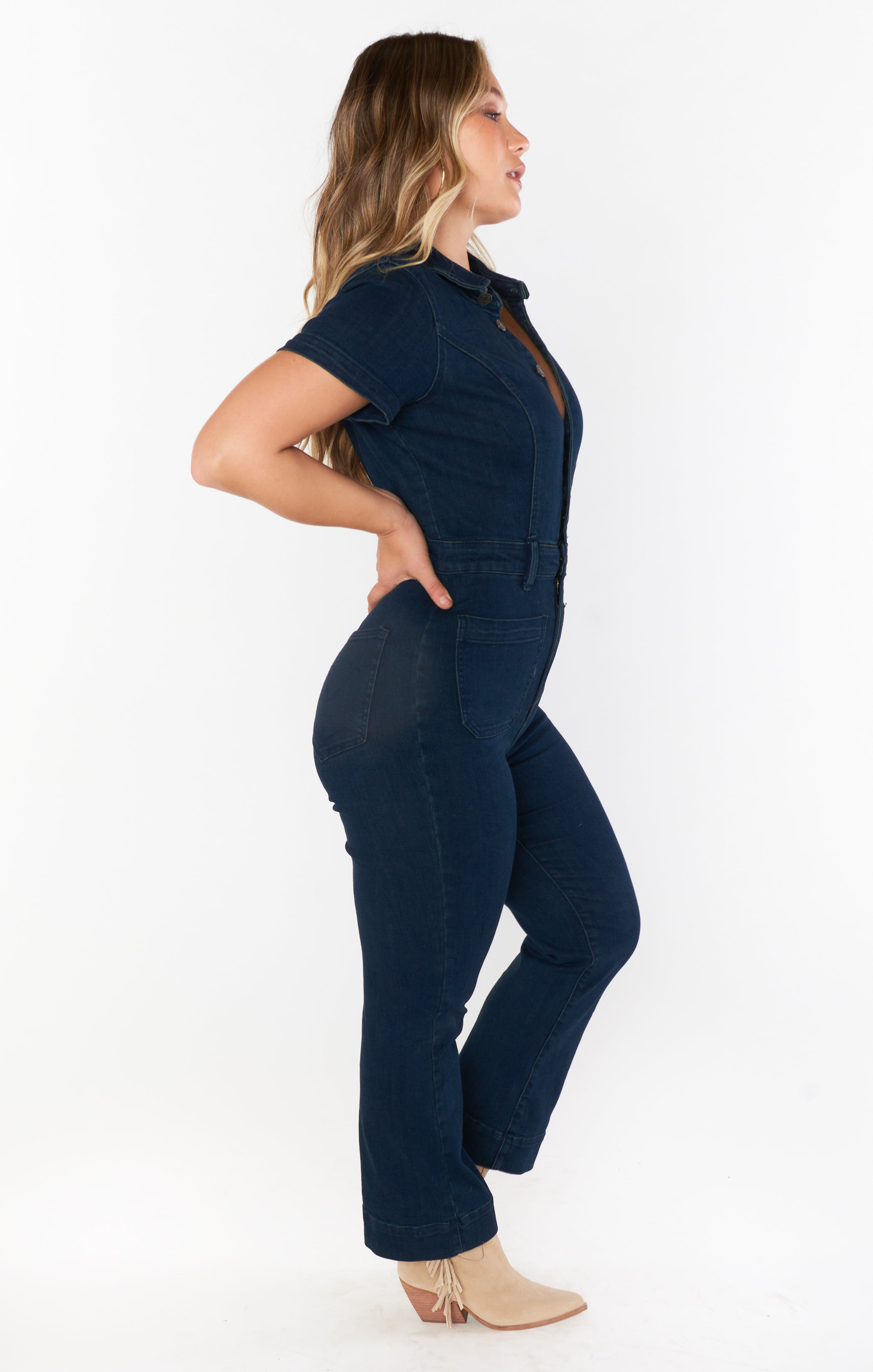 Cropped Everhart Jumpsuit ~ Thunder