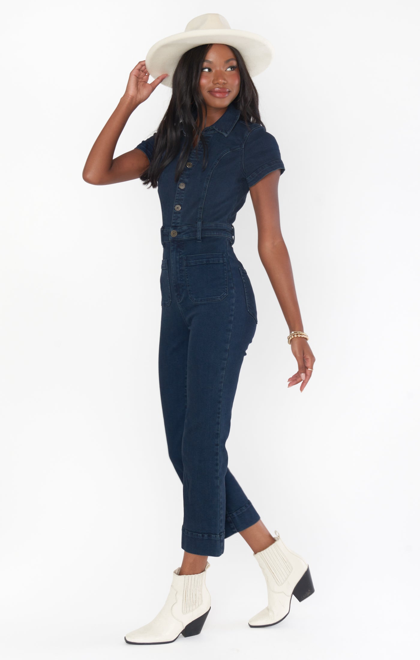 Cropped Everhart Jumpsuit ~ Thunder