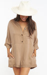 Button Front Romper/Tunic