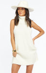 Short Turtleneck Sleeveless Knit Dress