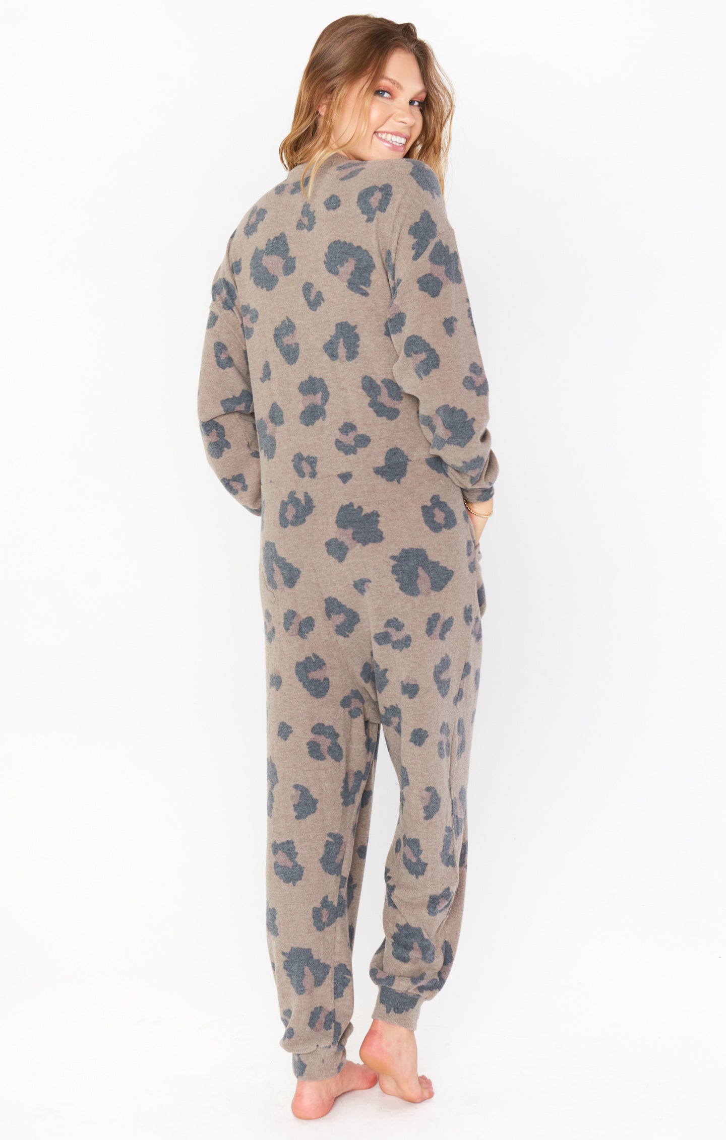 Jules Jumpsuit ~ Cheetah Brushed Hacci