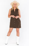 Collared Button Front Shirt Dress