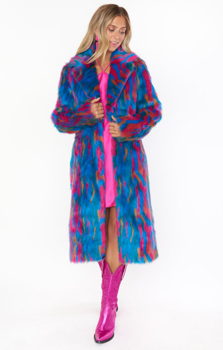 Miss Tiffy Fur Jacket ~ Galaxy Faux Fur – Show Me Your Mumu