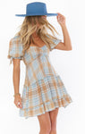 Plaid Print Sweetheart Dress With a Bow(s) by Show Me Your Mumu