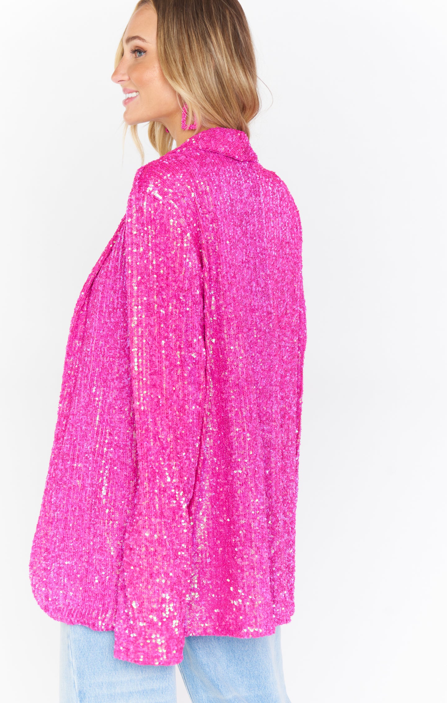 Dance Blazer ~ Pink Disco Sequin