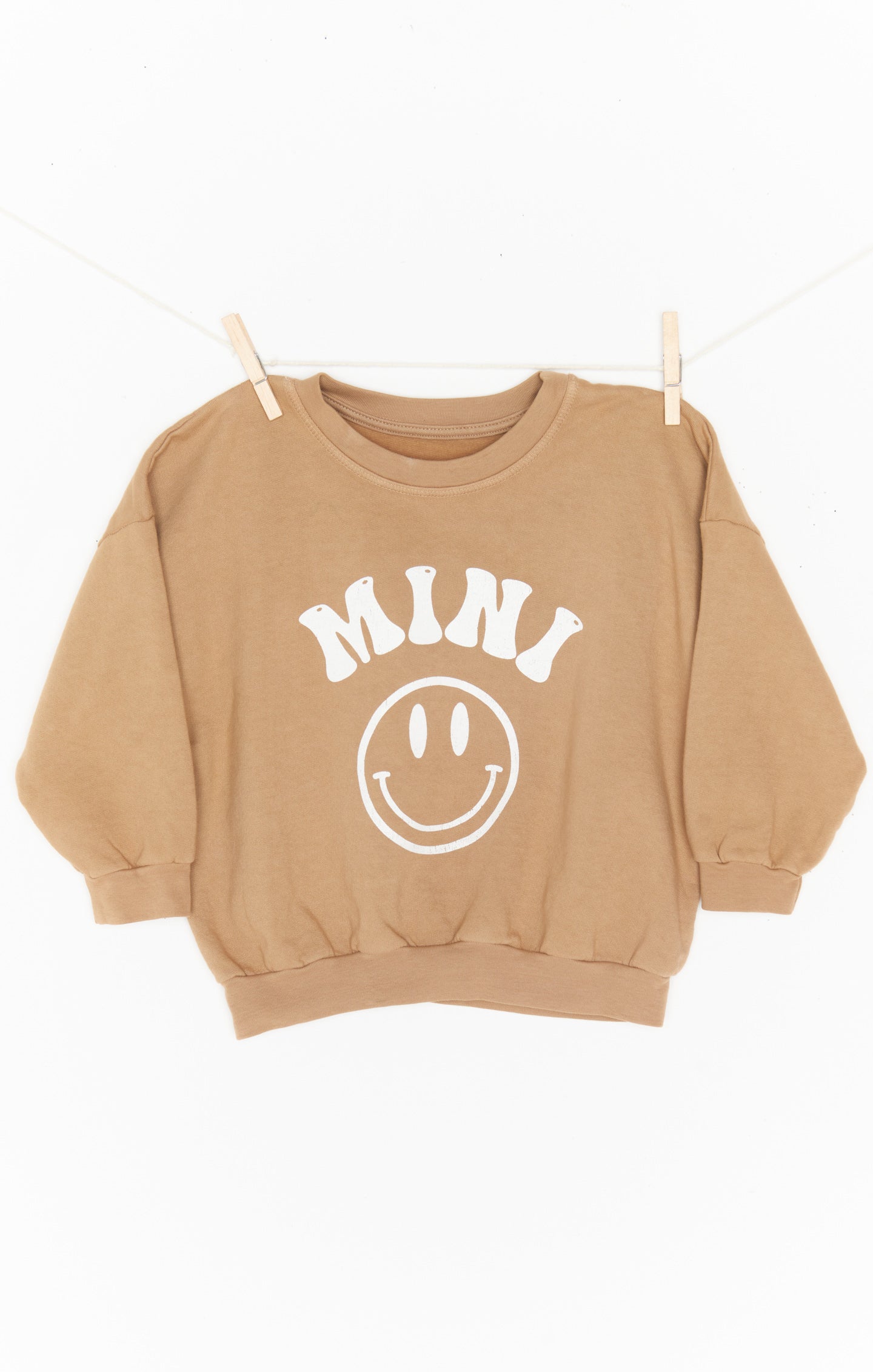 Mason Oversized Sweatshirt ~ Smile Mini Graphic