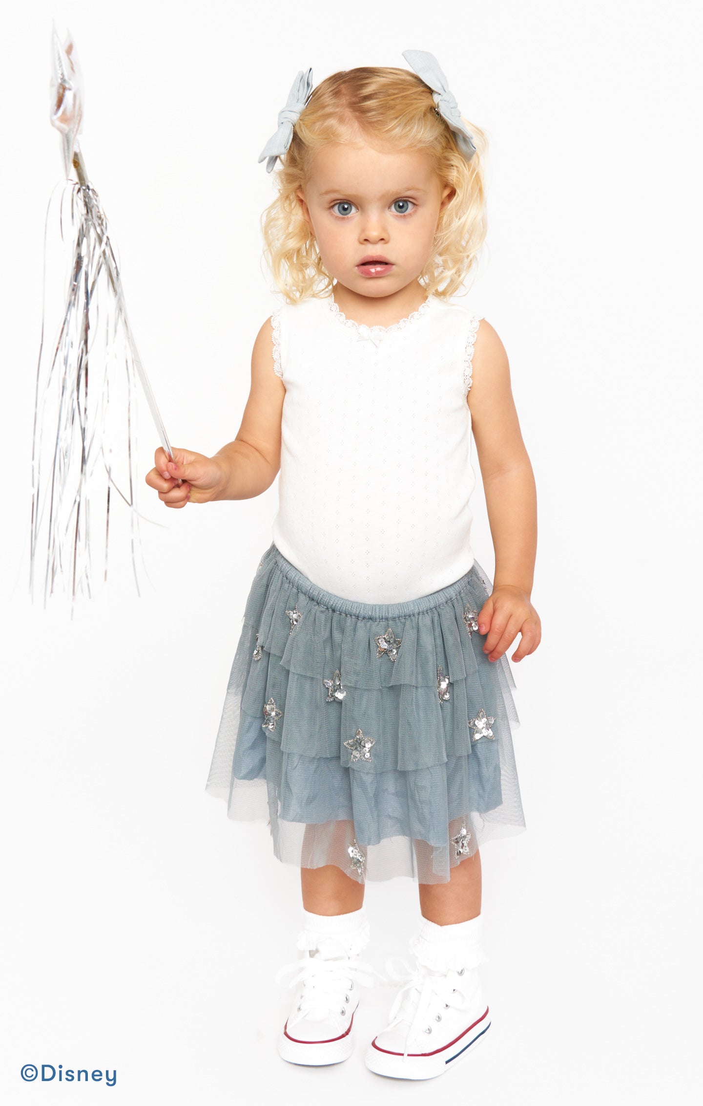 Little Star Skirt ~ Silver Star Sequins