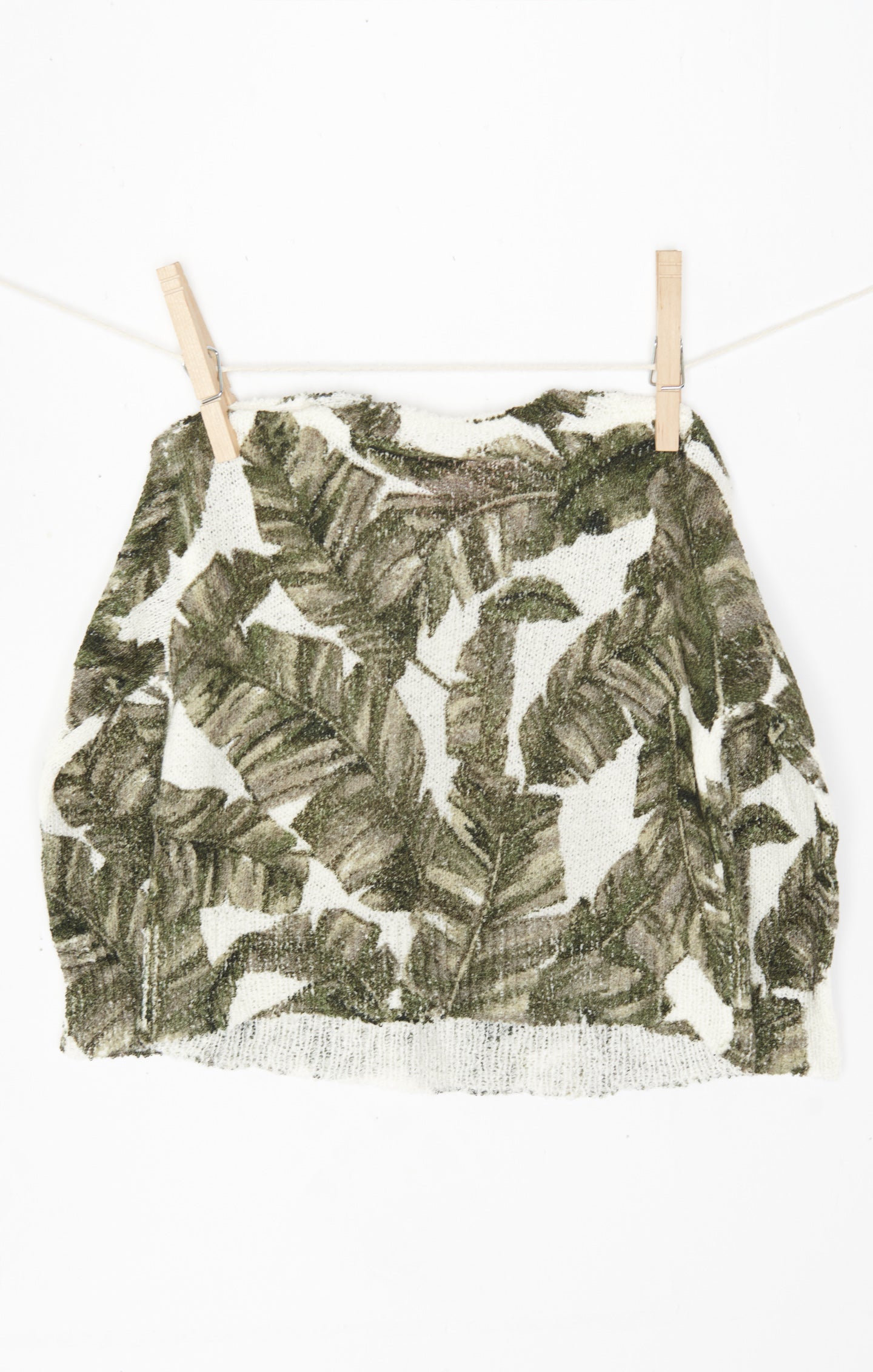 Mini Arroyo Sweater ~ Green Majestic Palm Knit