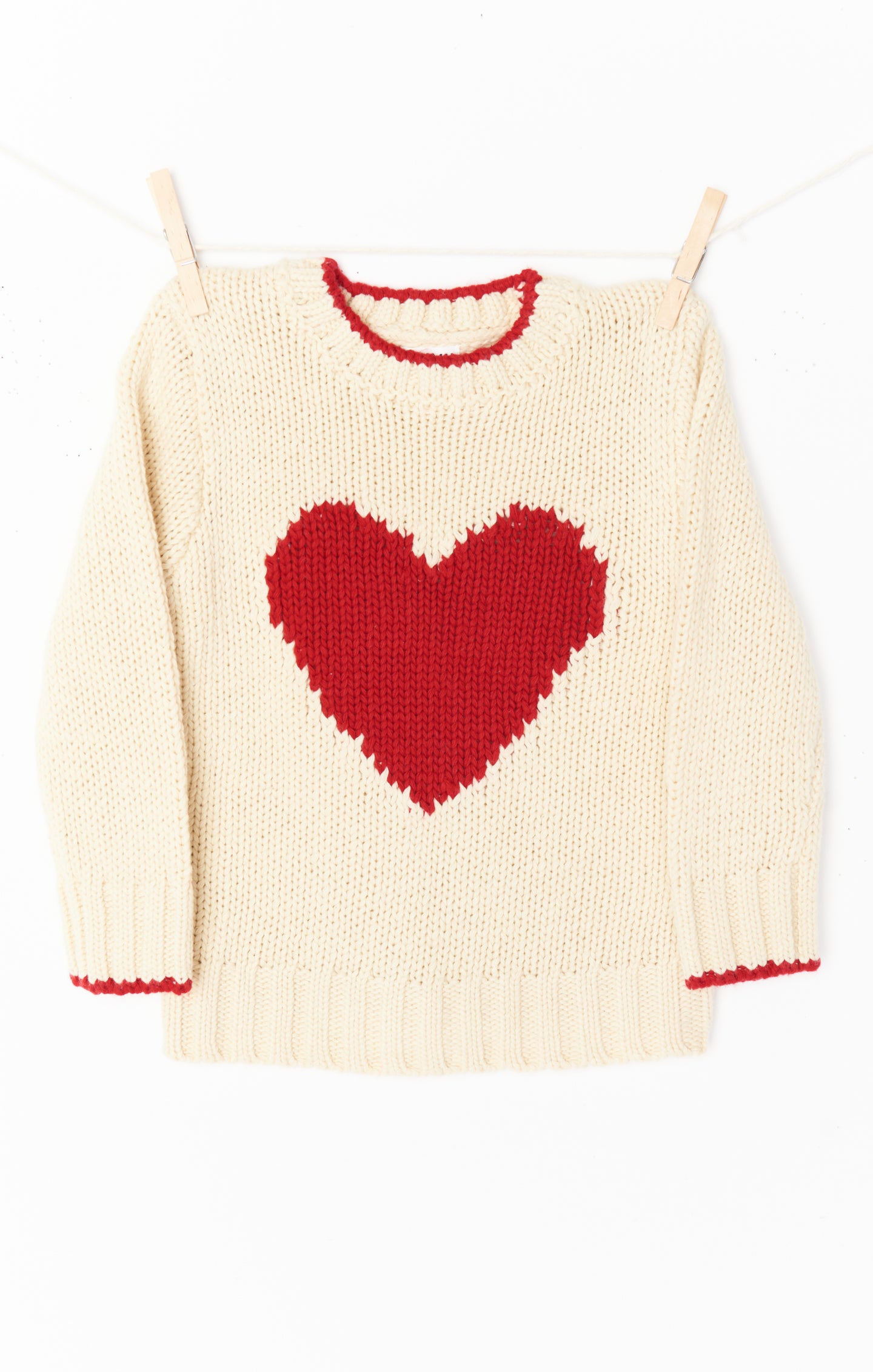 Mini Sweetheart Sweater ~ Heart Knit