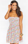 Smocked Fitted Flowy Spaghetti Strap Dress by Show Me Your Mumu