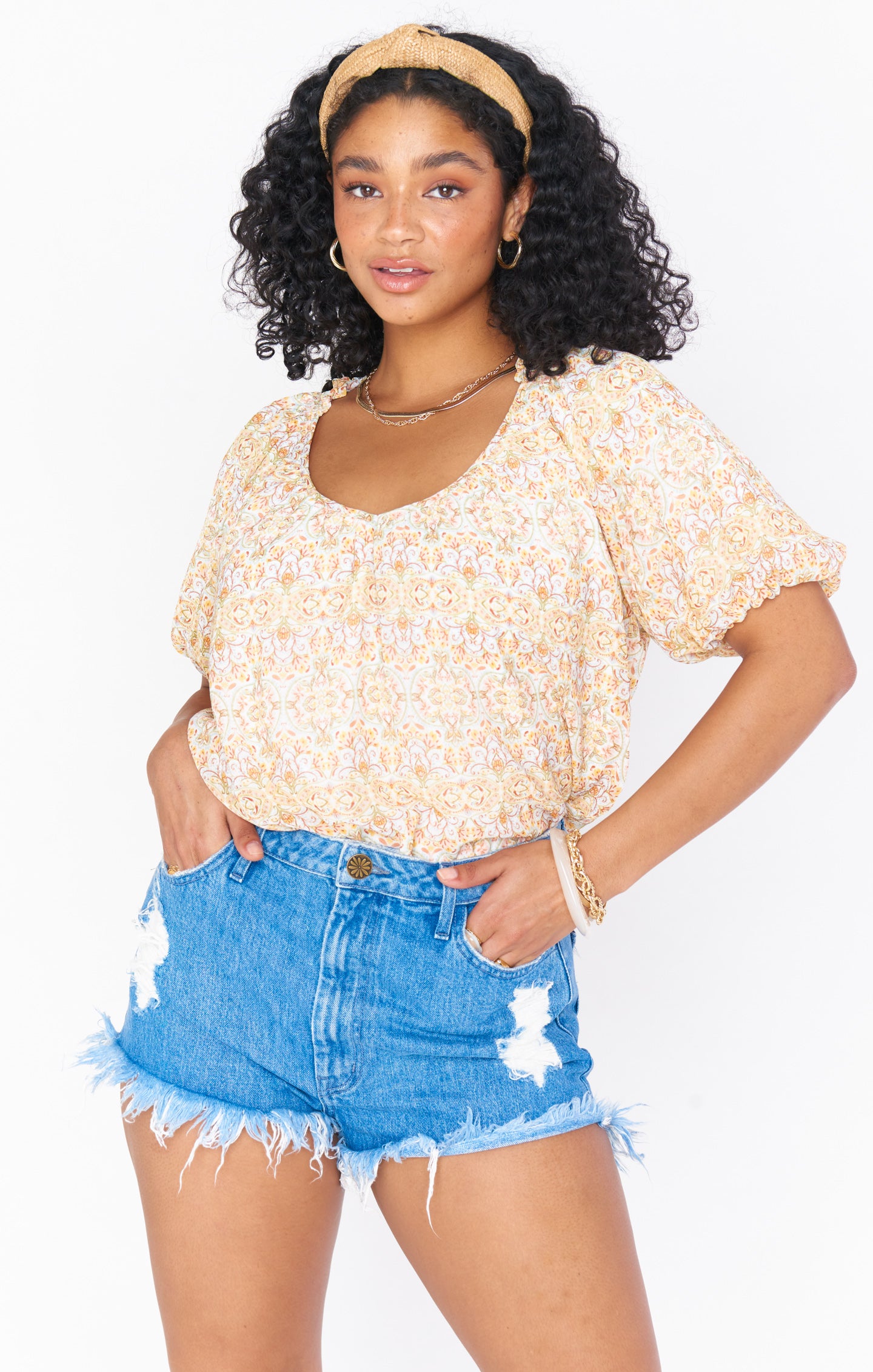 Kirby Top ~ Stevies Paisley