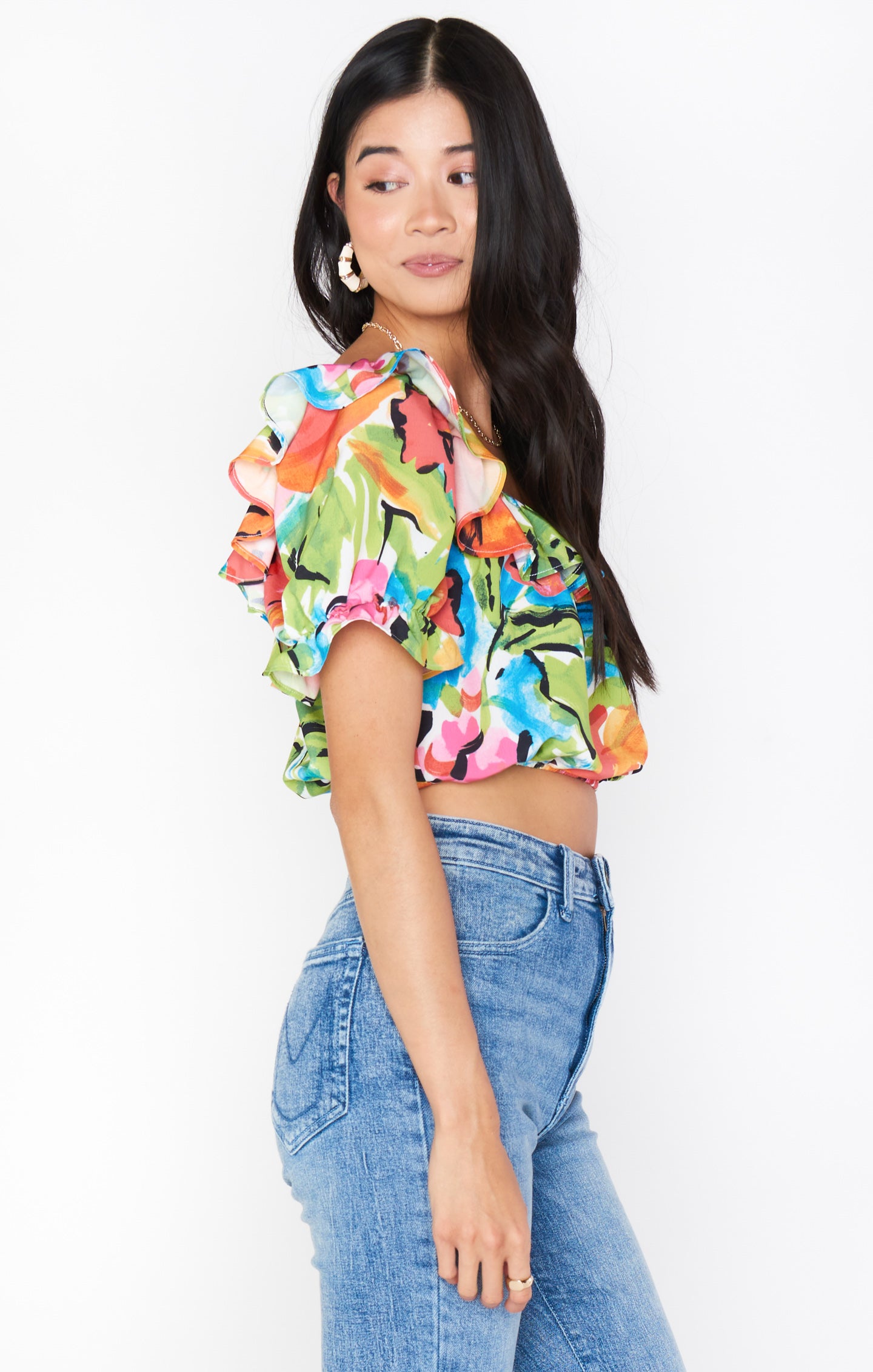 Jessie Top ~ Mimosa Blooms