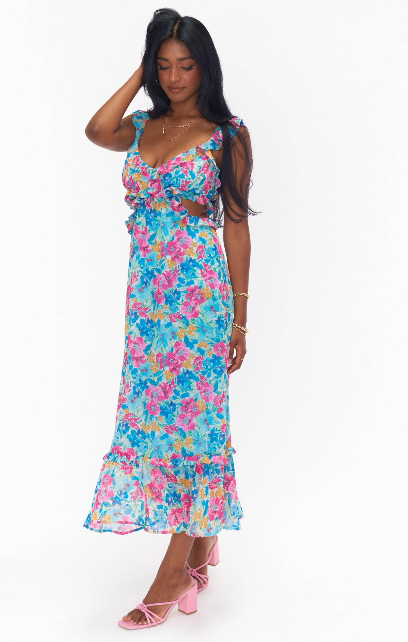 Lane Midi Dress ~ Garden Girls