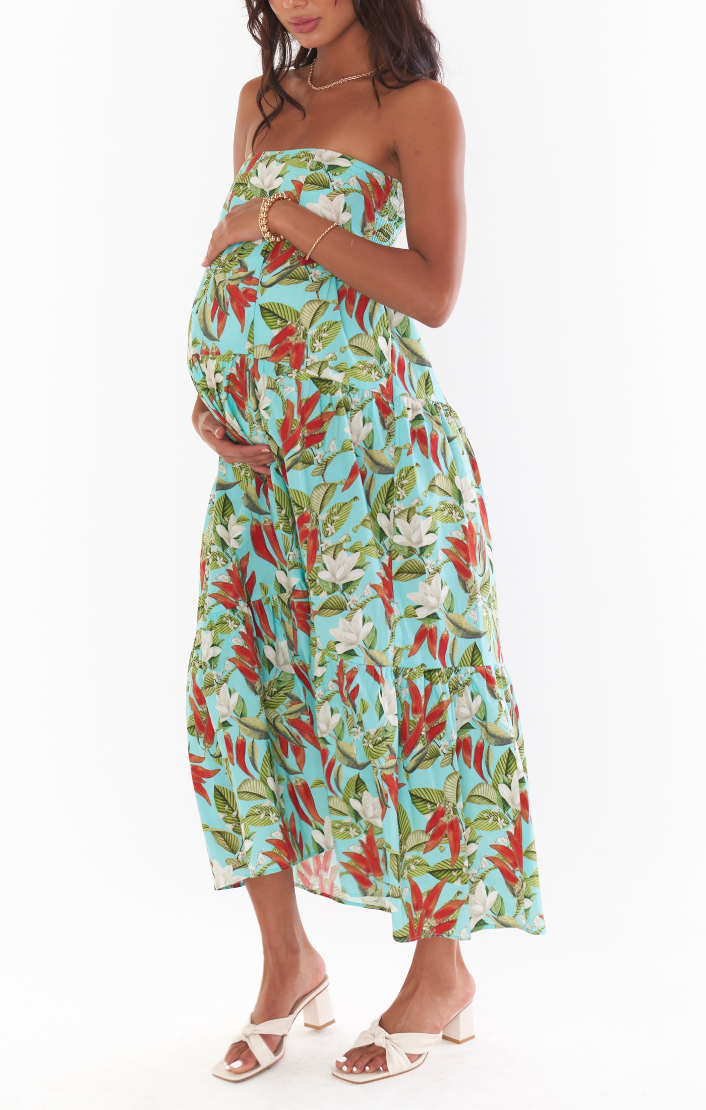 Melody Maxi Skirt ~ Spicy Peppers