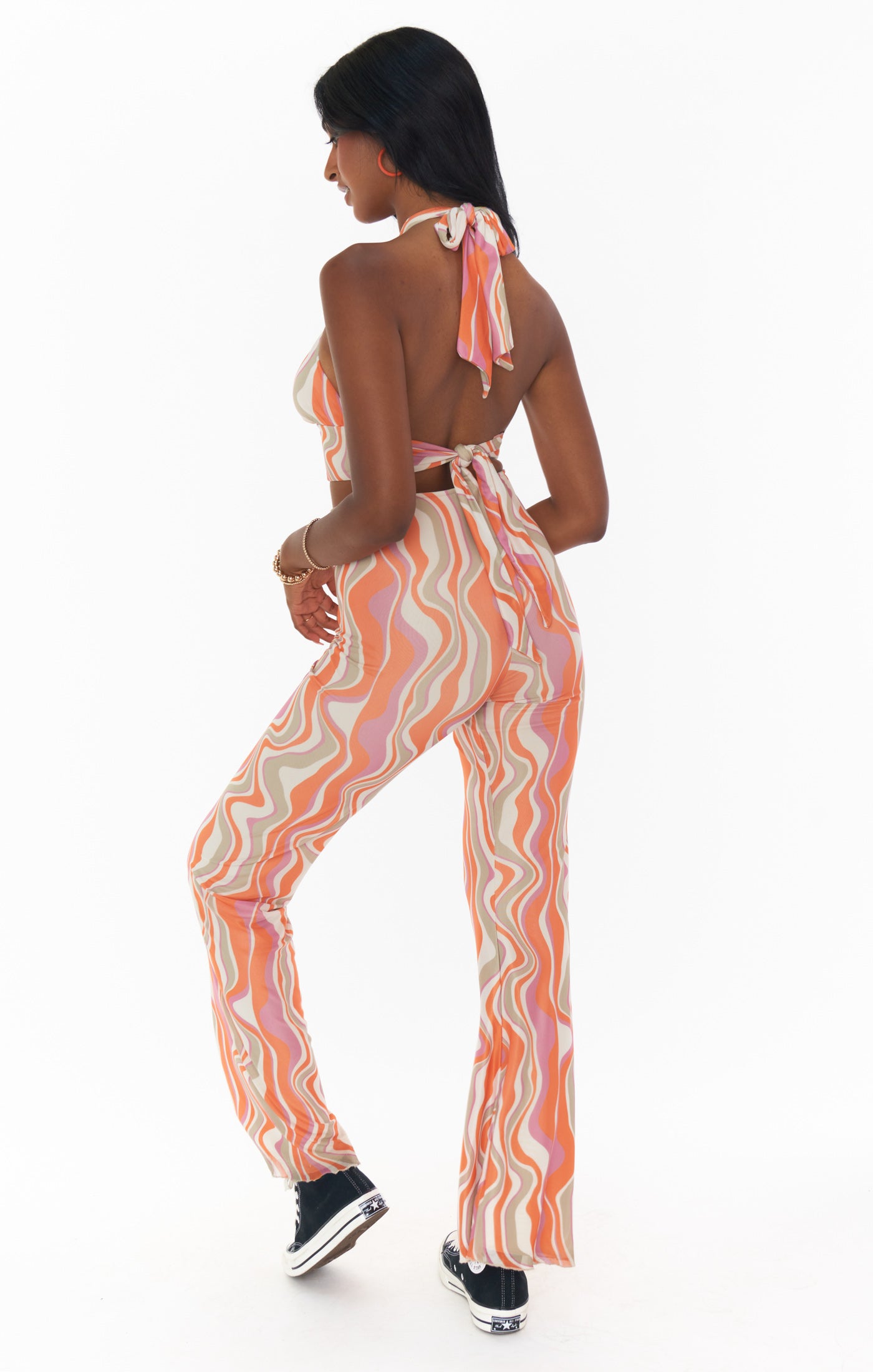 Frolic Flare Pants ~ Wavy Stripe