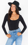 Bridget Bodysuit ~ Black Stretch