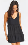 V-neck Flowy Tank Little Black Dress