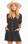 Summer Short Sleeves Sleeves Button Front Romper