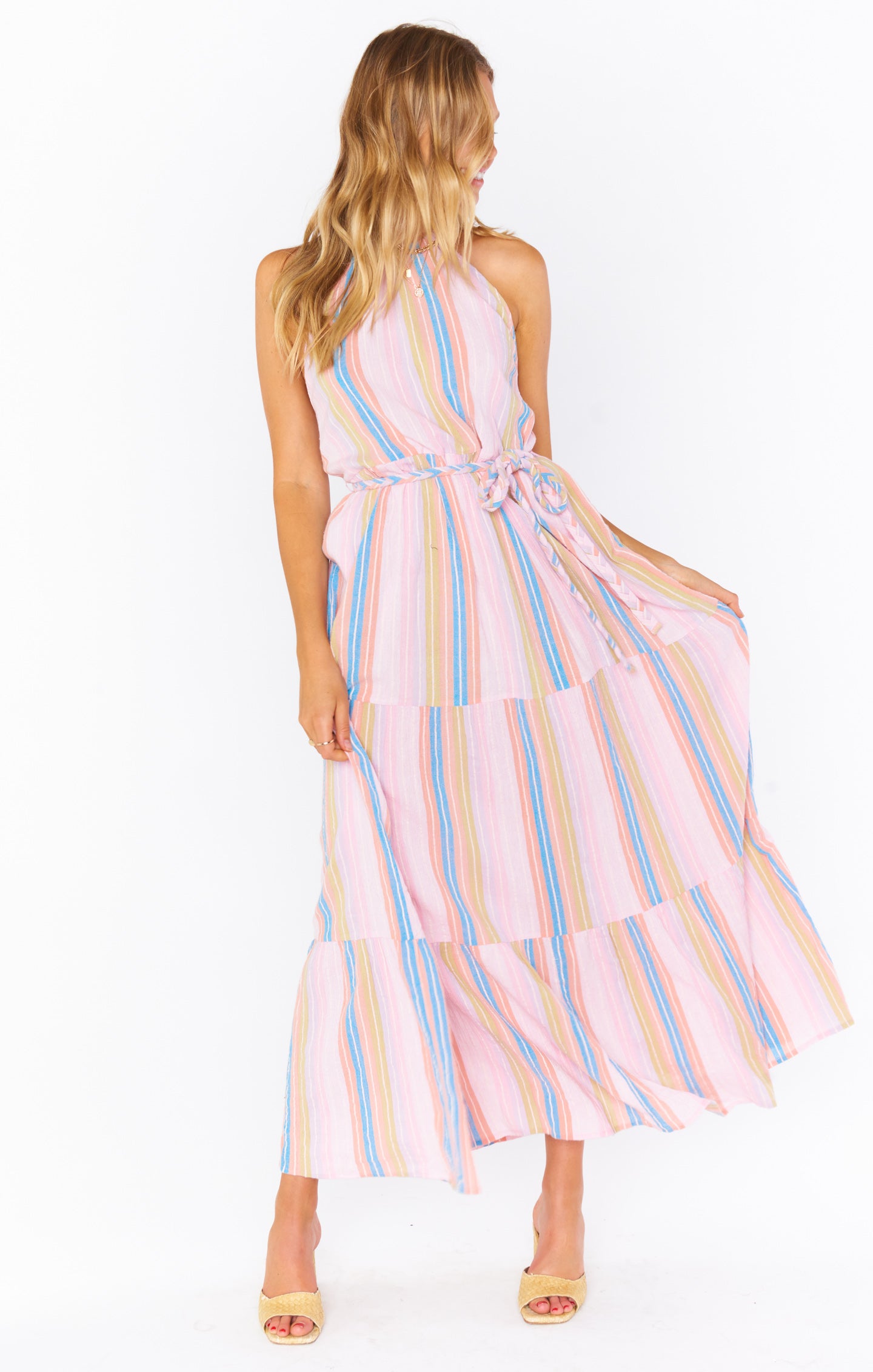 Isabella Maxi Dress ~ Paradise Stripe