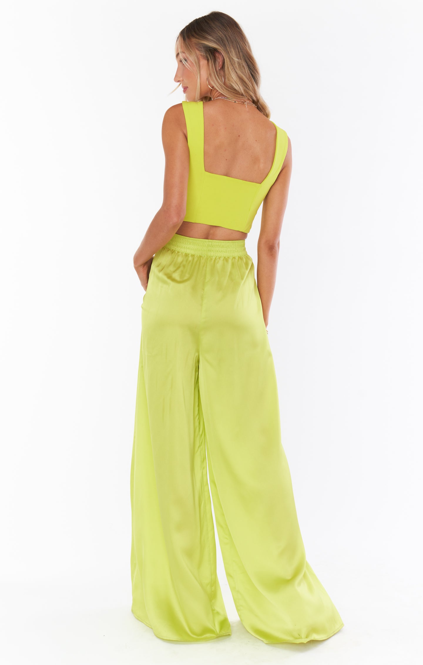 Irwin Pants ~ Citrine Luxe Satin