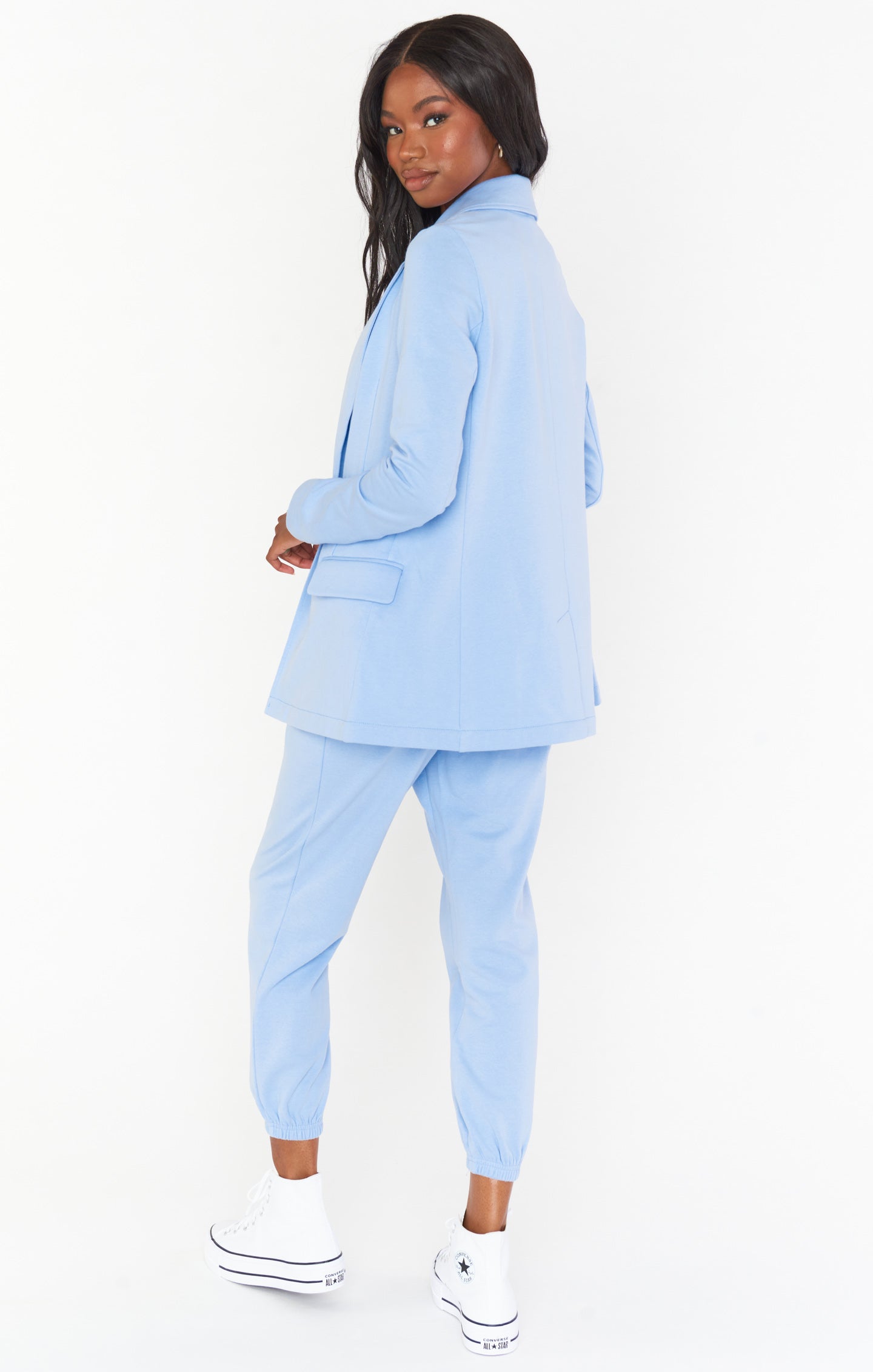 Lazy Chic Jogger ~ Periwinkle Knit