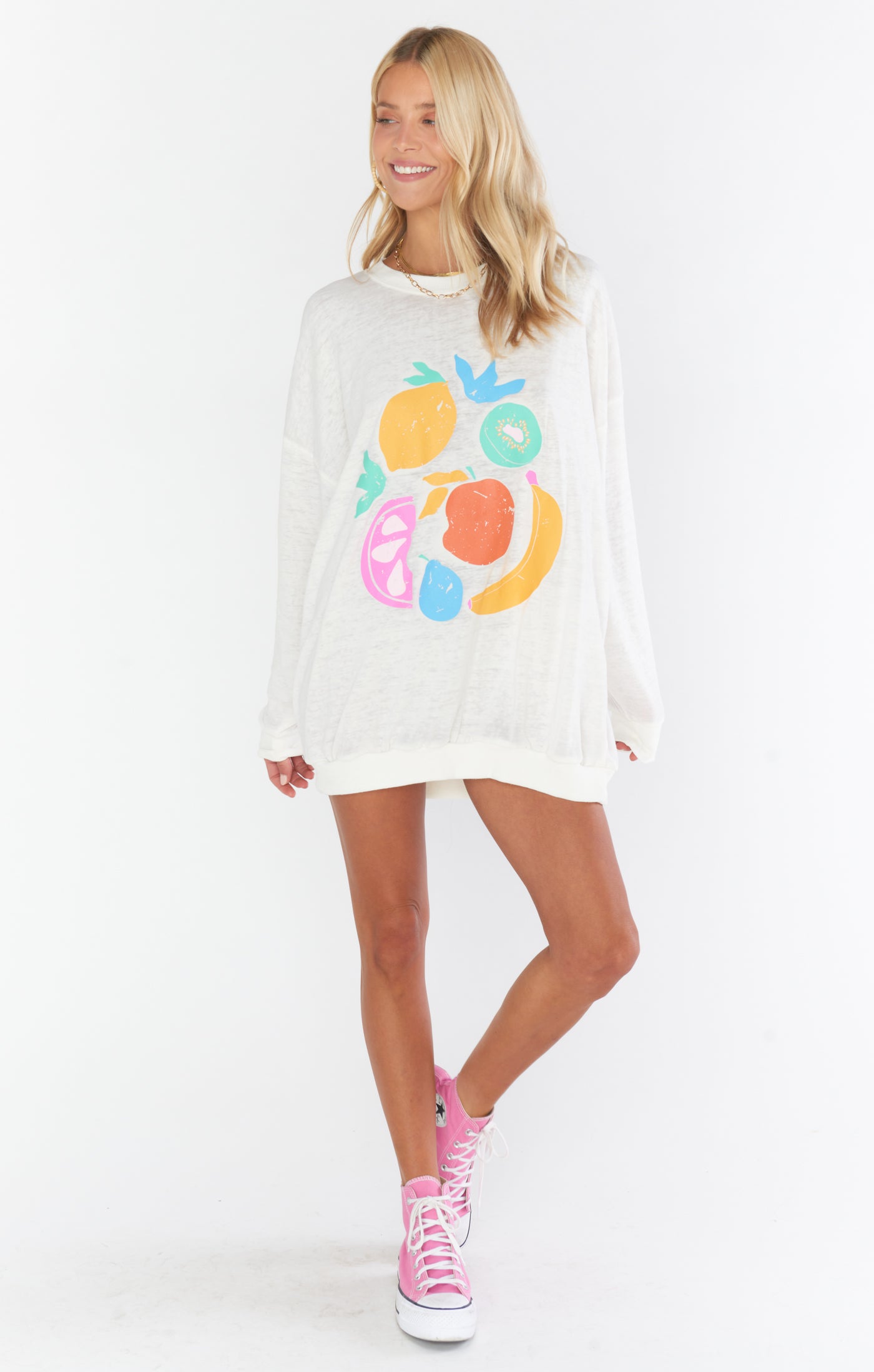 James Sweatshirt ~ Fruit Graphic