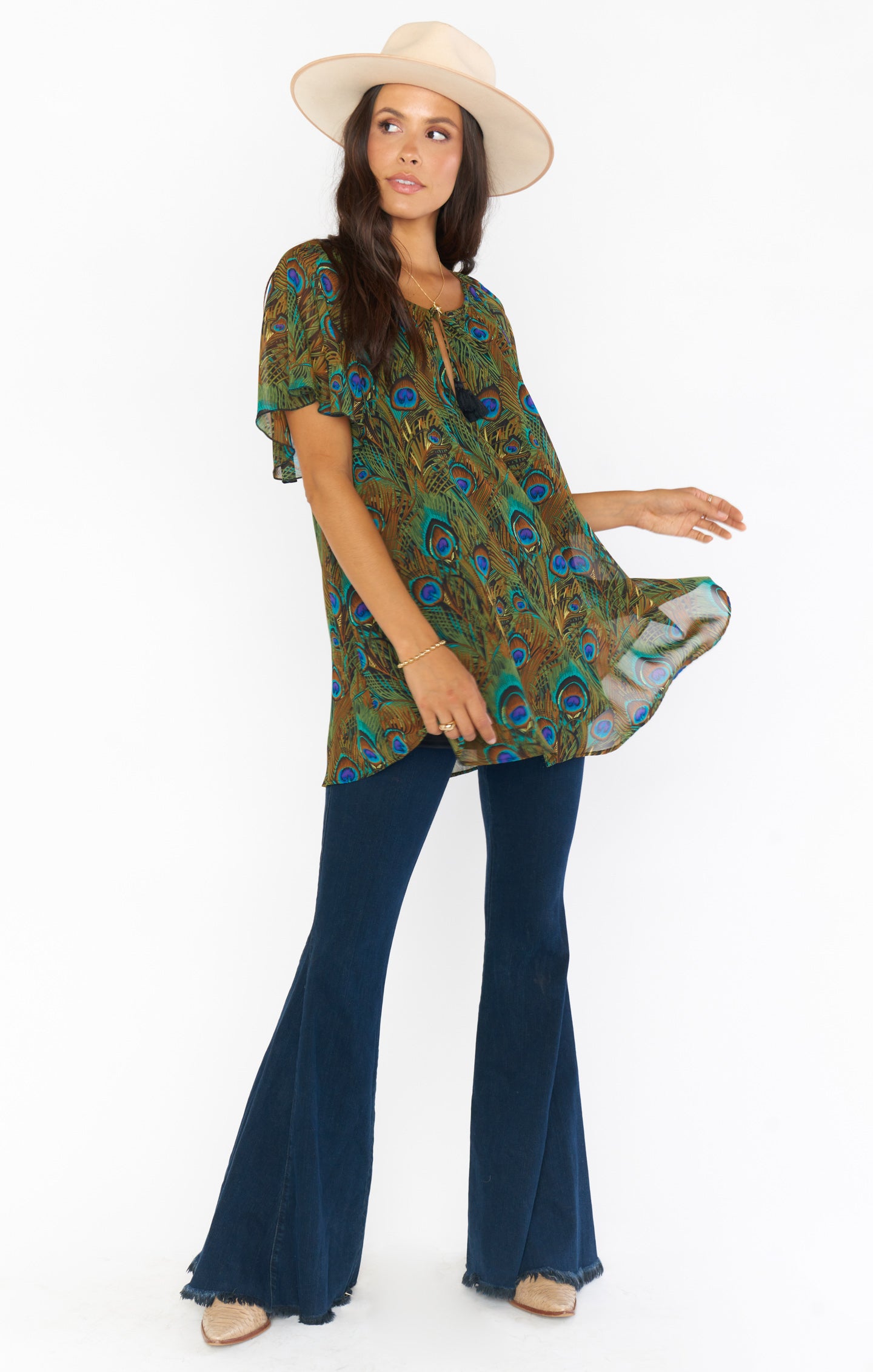 Juana Tassel Tunic ~ Original Peacock