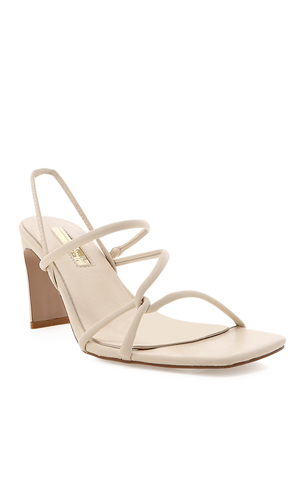 billini sidney strappy heels ~ bone