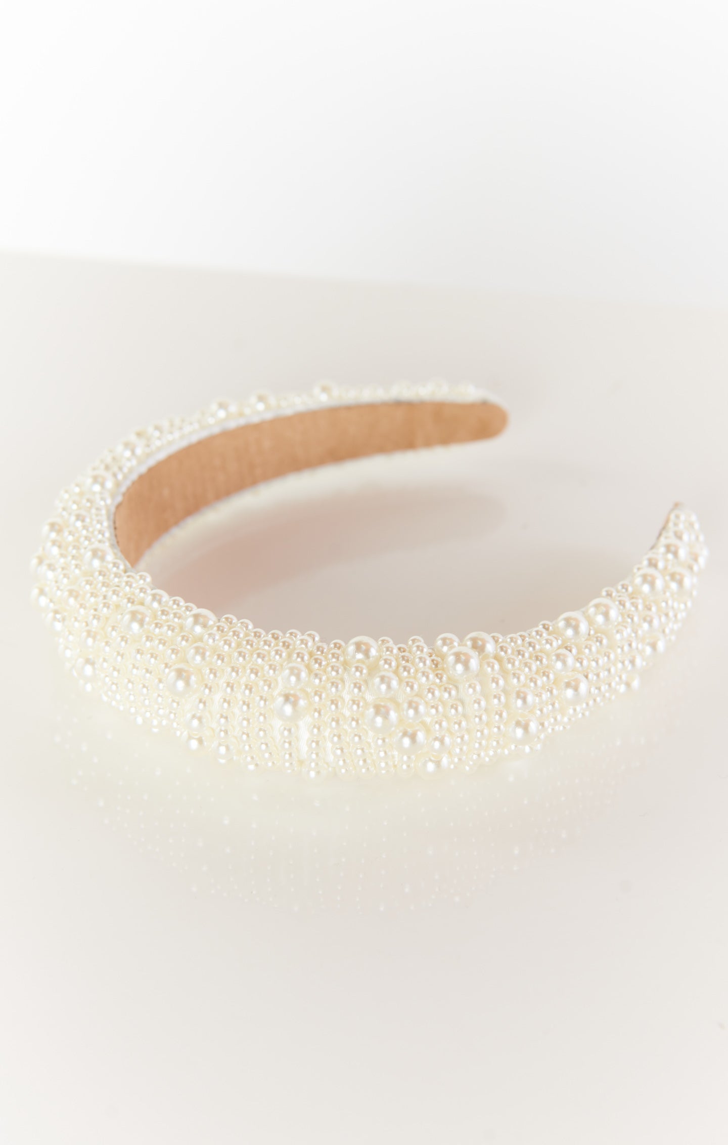 Hallie Headband ~ Ivory Pearl