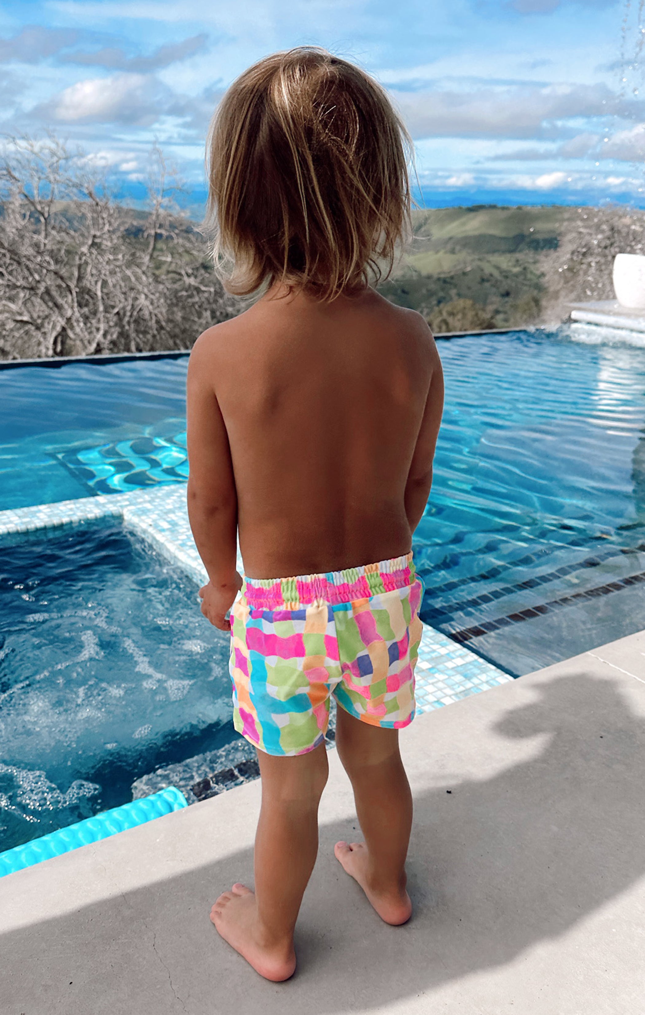 Little Grom Trunks ~ Beach Picnic