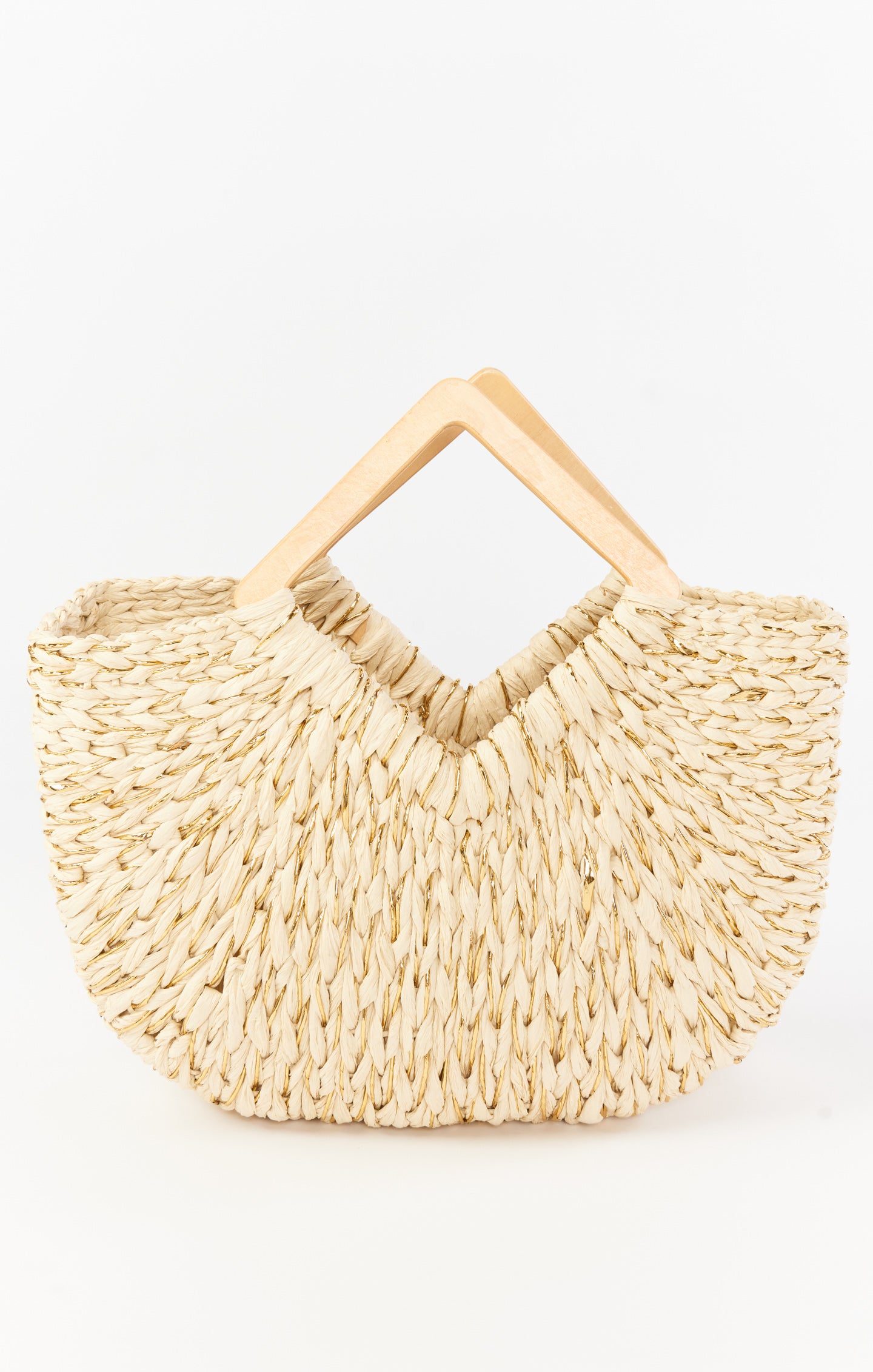 gold beach bag