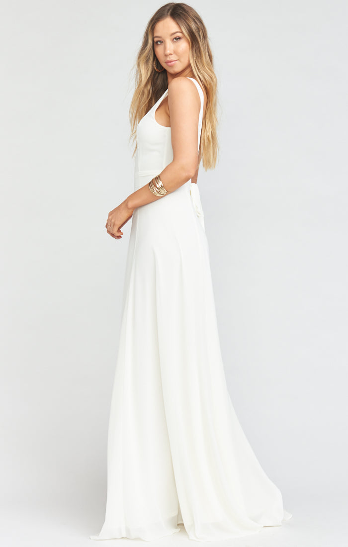 Jenn Maxi Dress ~ Wedding Cake Chiffon