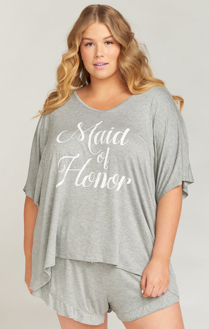 Benji Tunic Sleep Set ~ Maid of Honor Grey