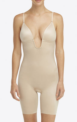 SPANX Suit Your Fancy Strapless Cupped Mid-Thigh Bodysuit