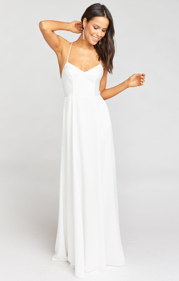 Godshaw Goddess Gown ~ Ivory Luxe Satin