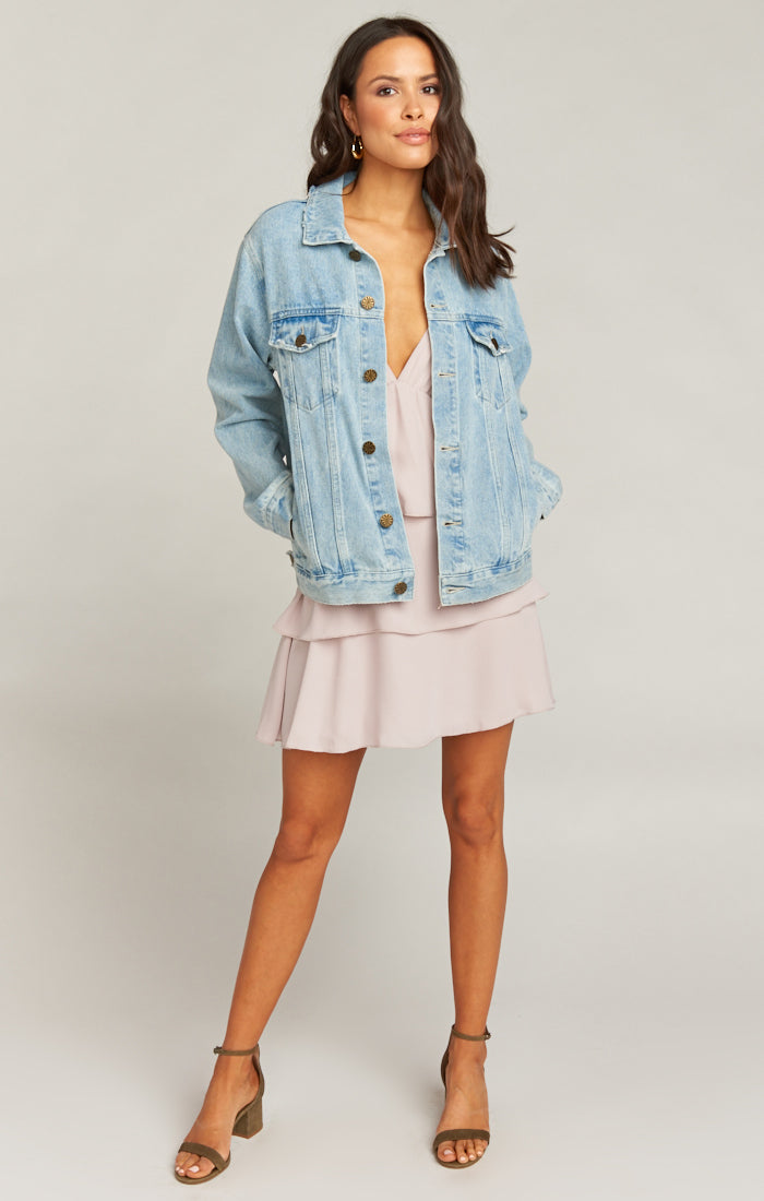 Dover Denim Jacket ~ Ride or Die Graphic Light Wash