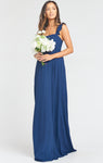 Smocked Empire Waistline Full-Skirt Bridesmaid Dress/Maxi Dress With Ruffles