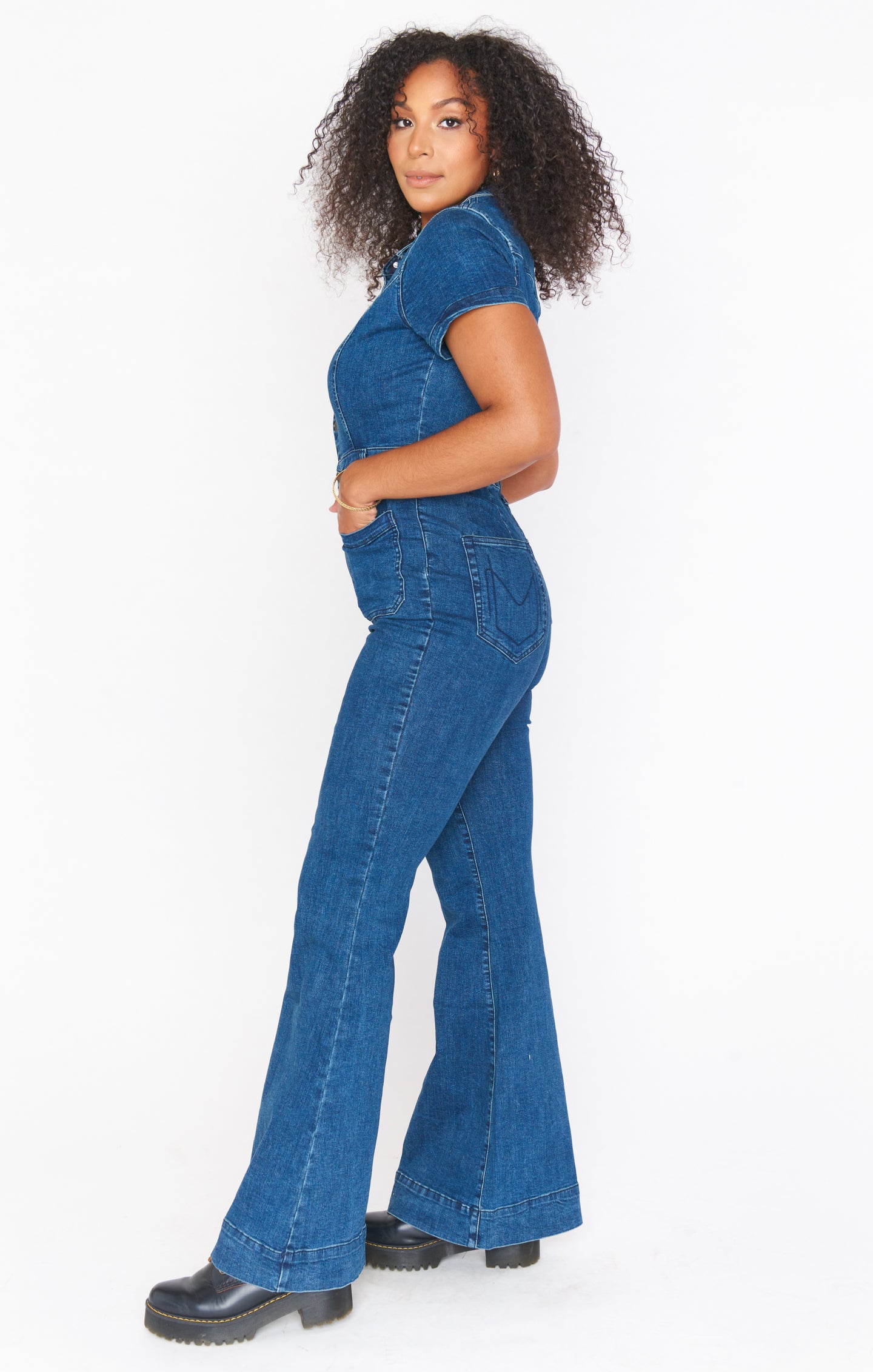 Everhart Jumpsuit ~ Lunar Blue