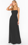 Empire Waistline Chiffon Self Tie Maxi Dress With a Bow(s)