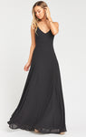 Fitted Chiffon Maxi Dress