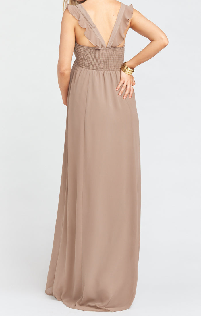 June Maxi Dress ~ Dune Chiffon