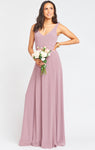 Fitted Chiffon Maxi Dress