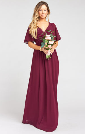 merlot bridesmaid dresses