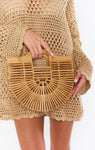 Half moon Clutch ~ Bamboo