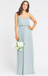 Beaded Elasticized Waistline Bridesmaid Dress/Maxi Dress