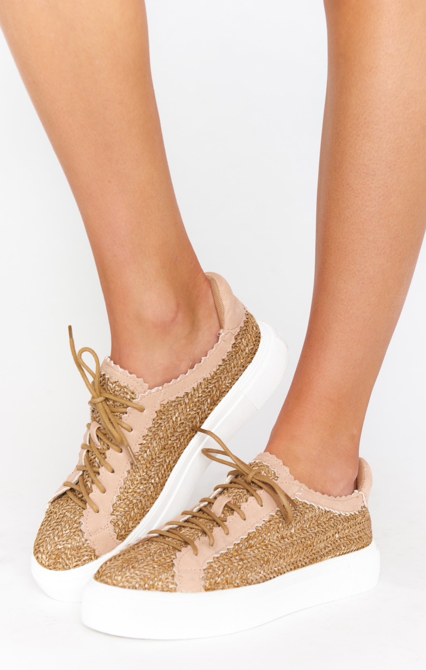 Matisse Revolution Platform Sneakers ~ Natural