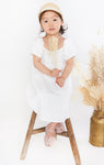 Linen Short Puff Sleeves Sleeves Dress