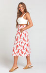 Lowry Midi Skirt ~ Low Country Lobster